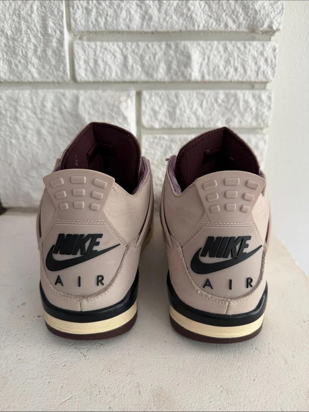 Jordan Men's Taupe/Beige Retro Sneakers [air Jordan 4]